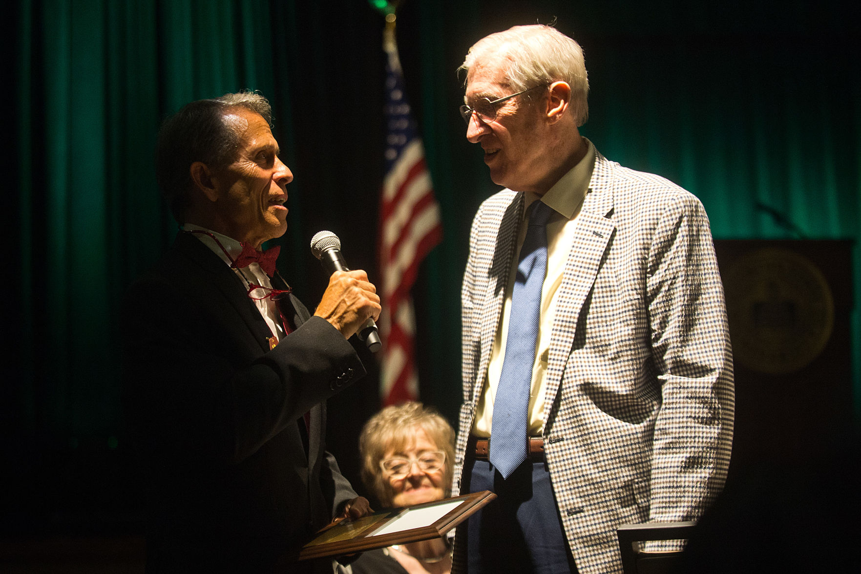 Bloomington Mayor Tari Renner, Rich Buchanan